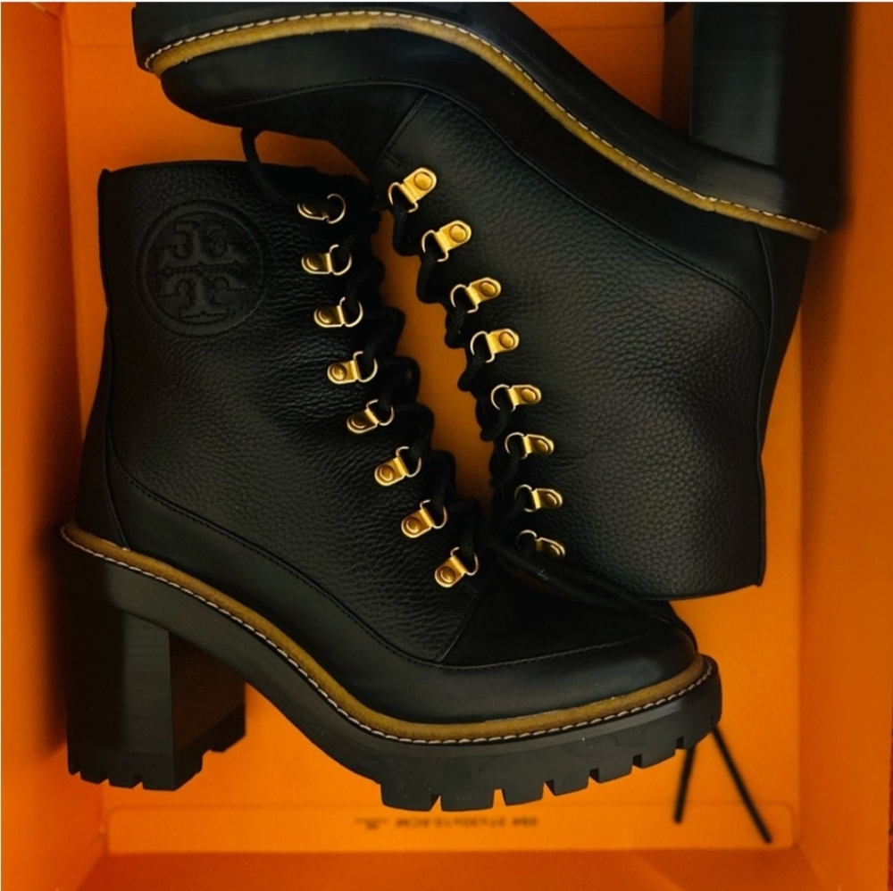 Tory Burch Black Leather Women's Boots